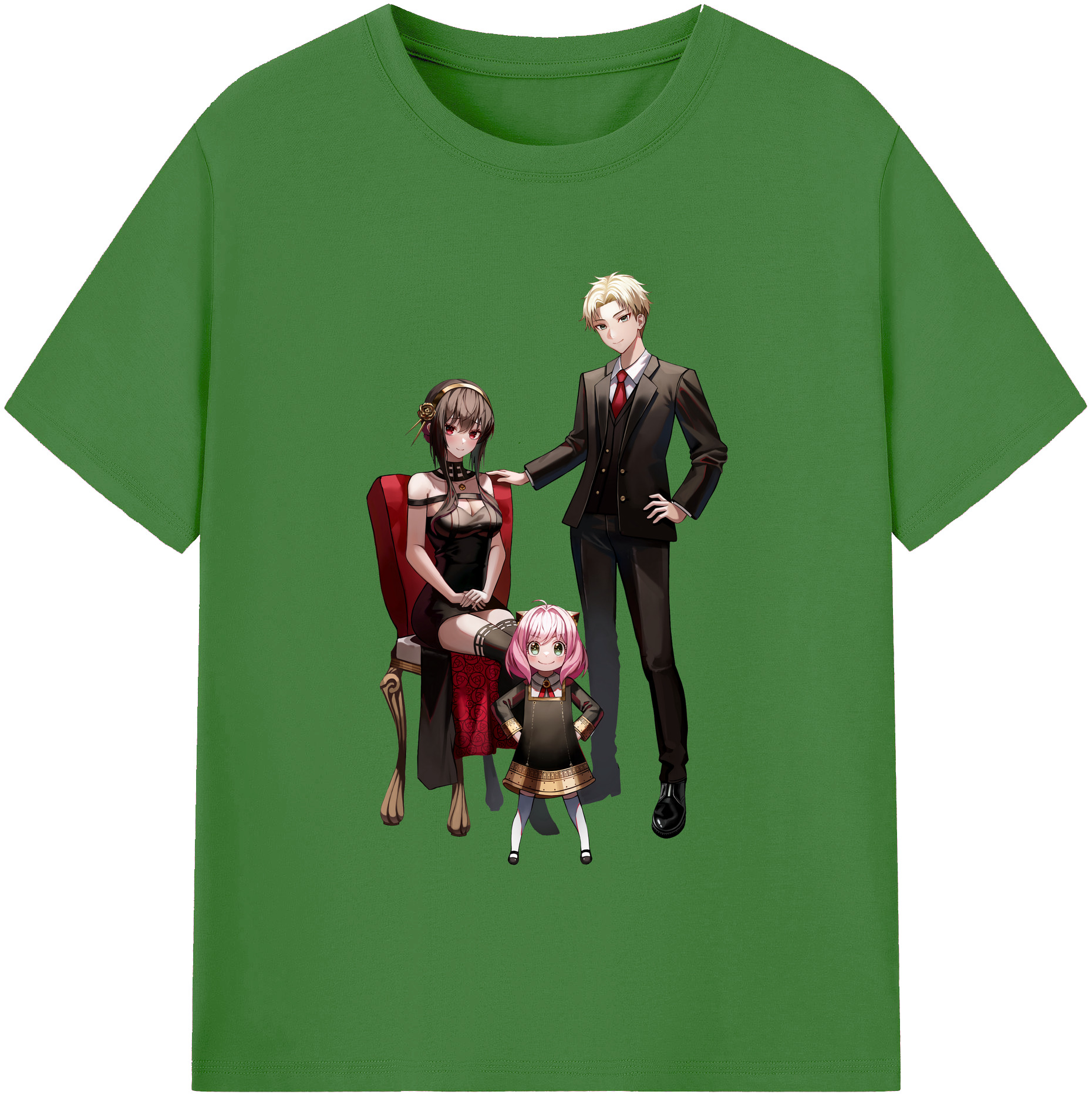 （画像用） SPY×FAMILY间谍家家酒 レディースカジュアルプリントTシャツ（綿100％）